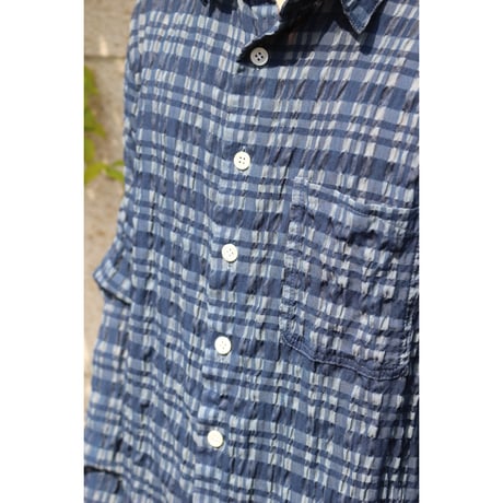 diidii | Sizzle Check Shirts （Navy）