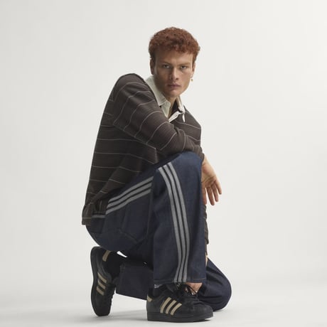 adidas originals | Firebird Adicolor Denim Jeans Mid-Rise Straight Leg (Indigo)