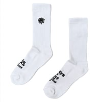 ADWYSD / MINI EMBROIDED @SUN SOCKS (WHITE)