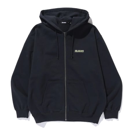 XLARGE | OLD OG ZIP HOODED SWEATSHIRT(BLACK)