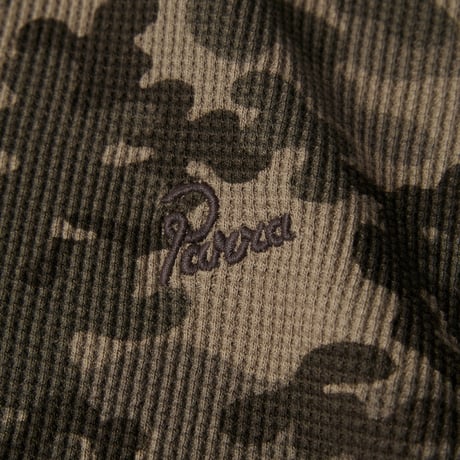by Parra | Camo woofles long sleeve t-shirt (Brown)