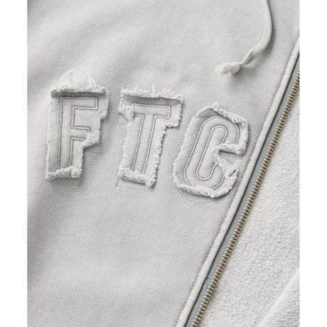 FTC | CUTOUT ARC LOGO ZIP UP HOODY "GRAY" (FTC026AWSW05)
