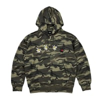 LABROS / 4 Daisy Camo Zip Up Hoodie (Camo)