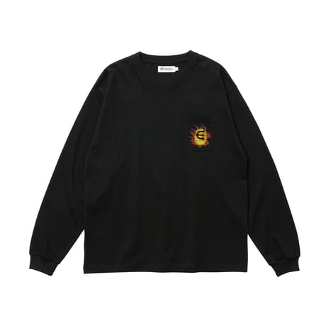EVISEN SKATEBOARDSゑ®︎ | HYAKKI YAENZU LS TEE (Black)