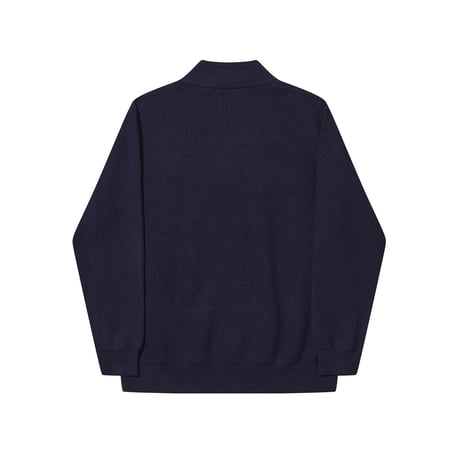 HELAS | CLASSIC QUARTER ZIP KNIT "NAVY"