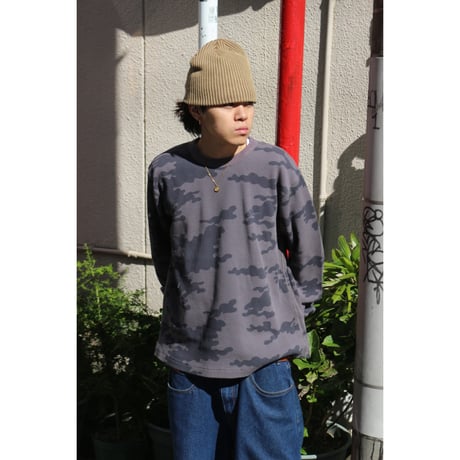 by Parra | Camo woofles long sleeve t-shirt (Grey)