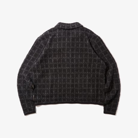 Diaspora skateboards / Tweed Knit Drizzler Jacket (Black)