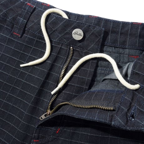 Butter Goods| Big Grid Denim Shorts (Black)