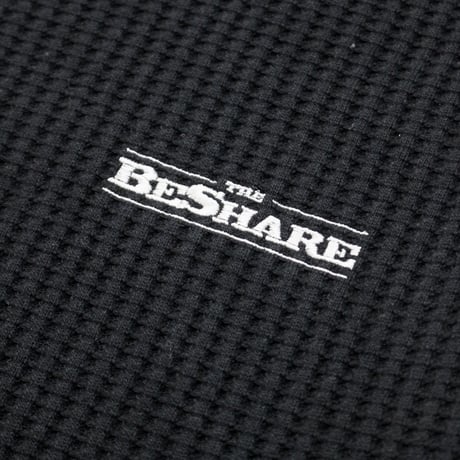 BE-SHARE | Store Logo L/S Thermal Tee (BLACK)