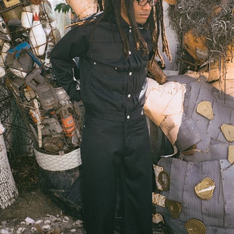 BRAIN DEAD | SERGE WOOL TRUCKER JACKET (BLACK)