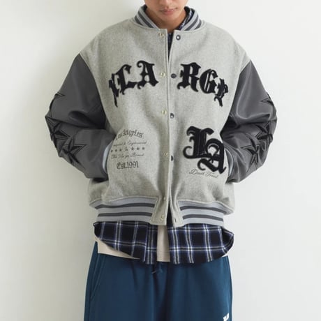 XLARGE | VARSITY JACKET(GREY)