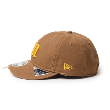 NEW ERA |  RC 9FIFTY Curved Visor Powered by GORO（MIN-NANO） MIN-NANO Damage (Brown))