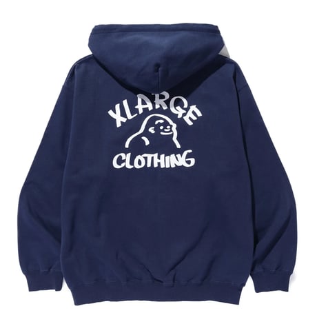 XLARGE | DRAWING OG ZIP HOODED SWEATSHIRT(NAVY)