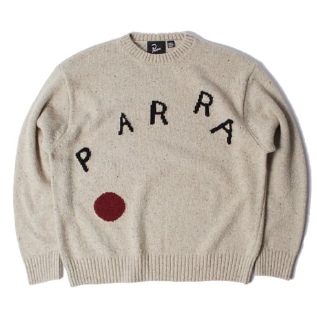 by Parra | Red dot knitted pullover (Grey)