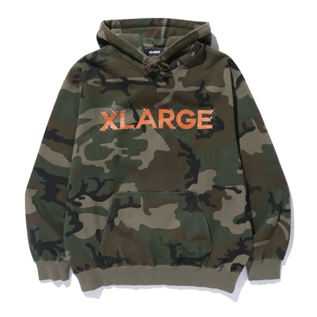 XLARGE | RHINESTONE PULLOVER HOODED SWEATSHIRT(CAMO)