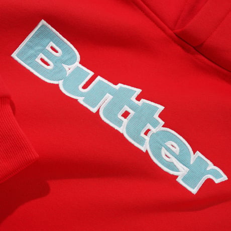 Butter Goods| Ripstop Logo Applique Pullover Hood (Red)