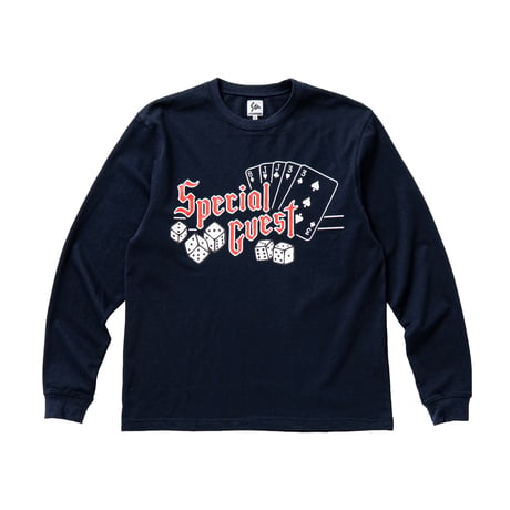 SPECIAL GUEST K.K.| Casino Logo L/S Tee (Navy)
