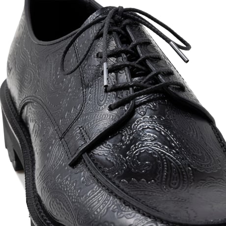 The Kenford Fineshoes | NEW CLASSIC U-MOC LACE UP SHOES (MENS/BLACK PAISLEY)