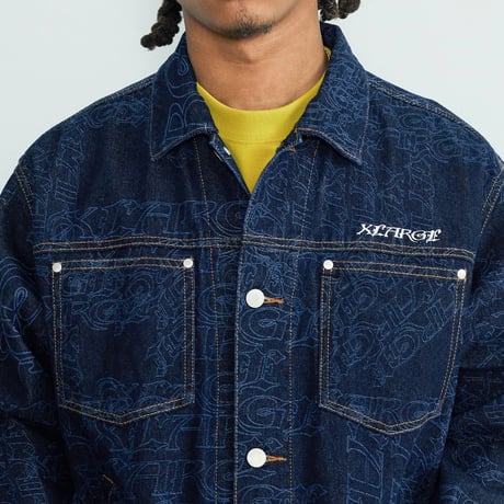 XLARGE | EMB DENIM JACKET(INDIGO)