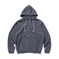 SPECIAL GUEST K.K.| Face Logo Studded Zip Hoodie (Gray)