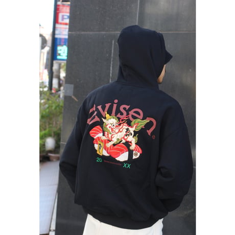 EVISEN SKATEBOARDSゑ®︎ | SUSHISHI HOODIE(Black)