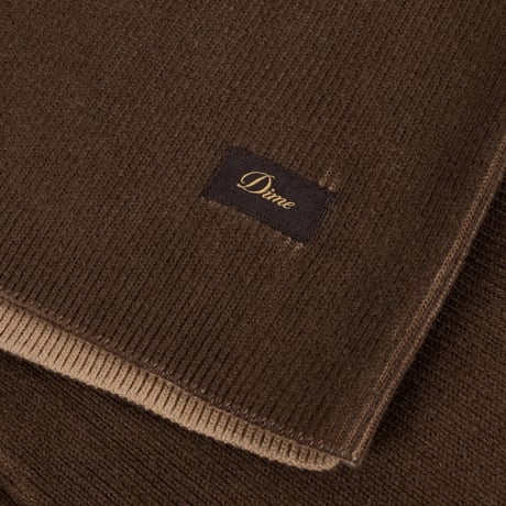 Dime / Printed Rib Sweater (Brown/Tan)