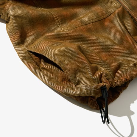 Diaspora skateboards / Hooded Corduroy Shirt (Brown)