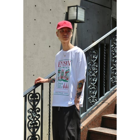 EVISEN SKATEBOARDSゑ®︎ | DRAGON LABEL TEE (White)
