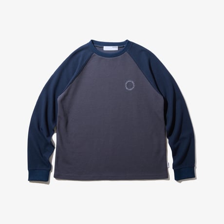 Diaspora skateboards / Dry Waffle L/S Top (Navy)