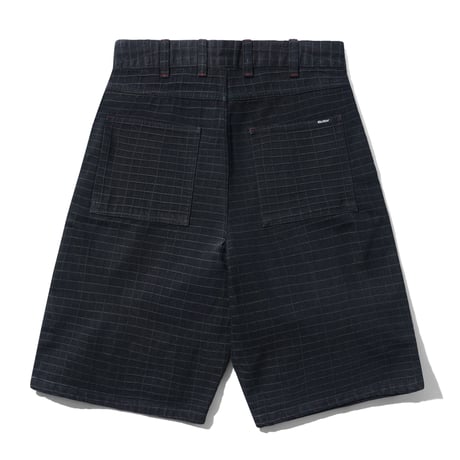 Butter Goods| Big Grid Denim Shorts (Black)