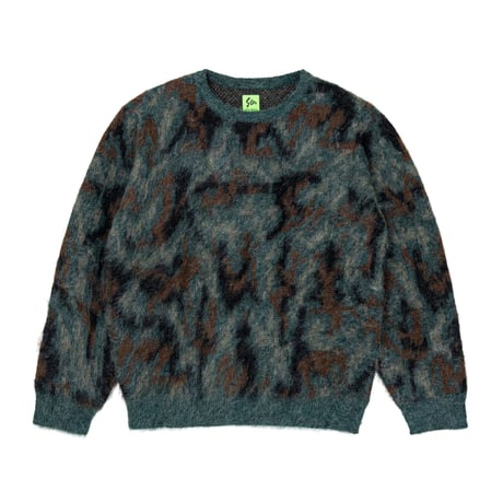 SPECIAL GUEST K.K.|  Sex Camo Mohair Knit (Green)