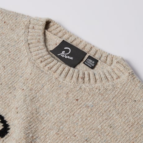 by Parra | Red dot knitted pullover (Grey)