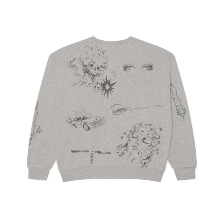OBEY | DREAMS CREWNECK  (DUSTY ASH GREY)