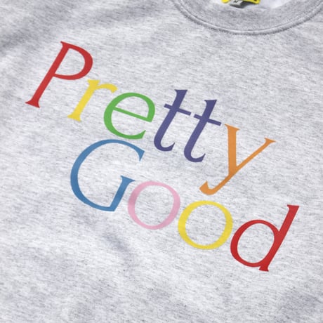 pretty good | Pre Crew Sweat -THE BE-SHARE Limited -  (ASH)