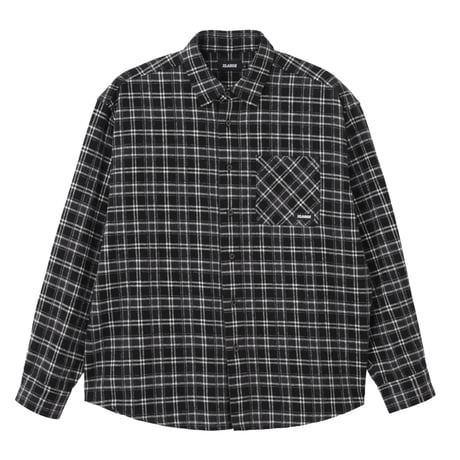 XLARGE | URBAN PLAID L/S SHIRT(BLACK)