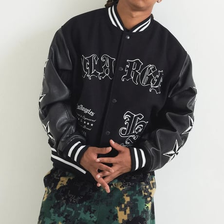 XLARGE | VARSITY JACKET(BLACK)