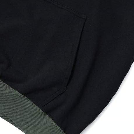 XLARGE | 2TONE HOODED SWEATSHIRT(BLACK)