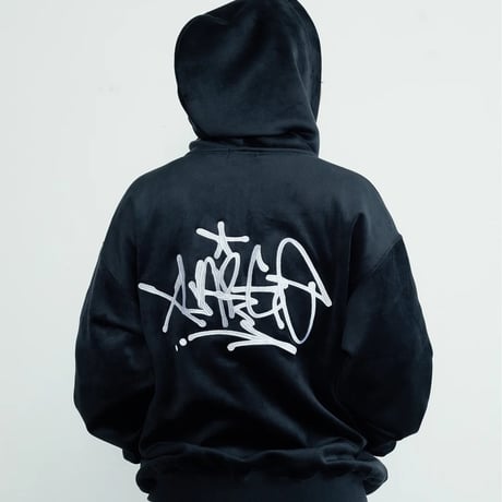XLARGE | TAGGING VELOUR ZIP HOODIE(BLACK)