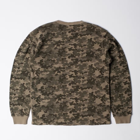 by Parra | Camo woofles long sleeve t-shirt (Brown)
