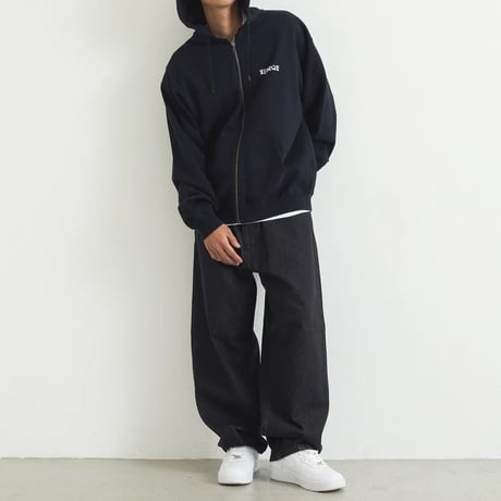 XLARGE | DRAWING OG ZIP HOODED SWEATSHIRT(BLACK)