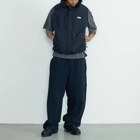 XLARGE | NYLON HOODED VEST(BLACK)