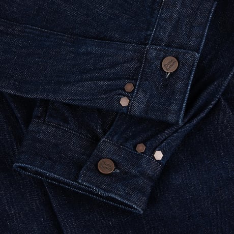 Dime / Pleated Denim Jacket (Indigo)