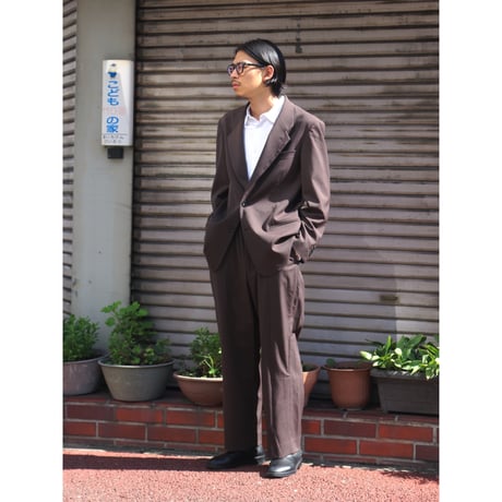SEDAN ALL-PURPOSE| Single-Breasted Tailored Jacket (Dark Brown)