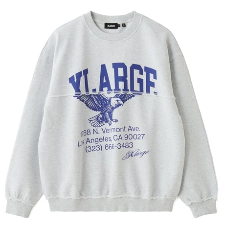 XLARGE | SPLIT CREWNECK SWEATSHIRT(ASH)