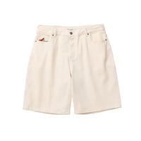 EVISEN SKATEBOARDSゑ®︎ | SUSHI DENIM SHORTS (Ivory)