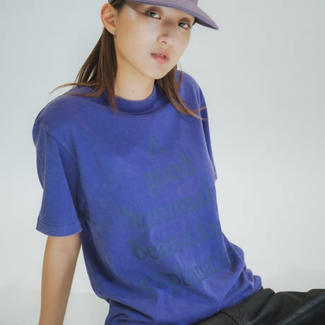 Summaly | ”Words" Logo Tee - Unisex - (Washed Purple)