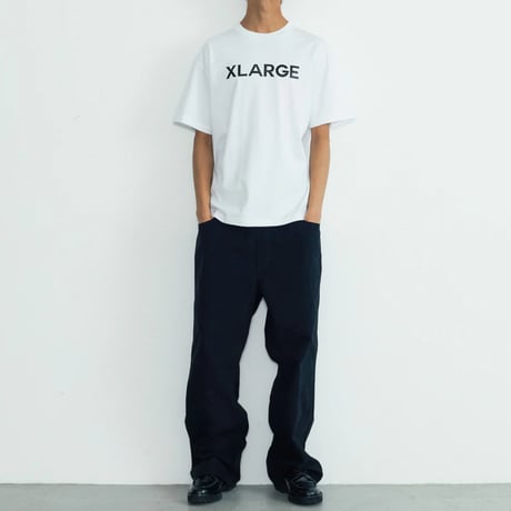 XLARGE | RHINESTONE LOGO S/S TEE(WHITE)