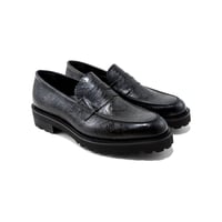 The Kenford Fineshoes | NEW CLASSIC COIN LOAFERS(MENS /BLACK PAISLEY)