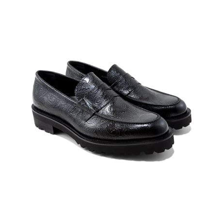 The Kenford Fineshoes | NEW CLASSIC COIN LOAFERS(MENS /BLACK PAISLEY)