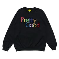 pretty good | Pre Crew Sweat -THE BE-SHARE Limited-  (BLACK)